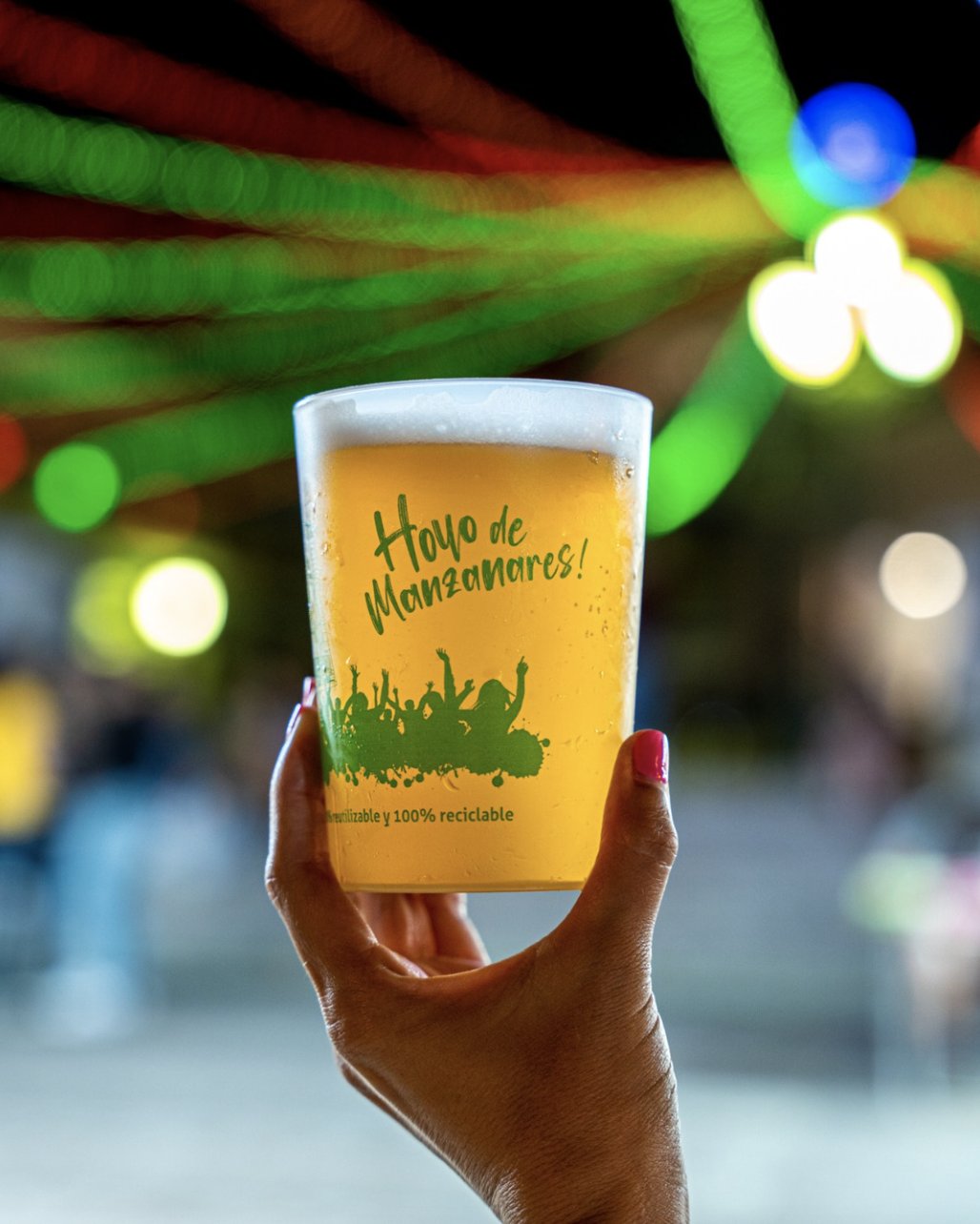 Vaso retornable de las verbenas de Hoyo de Manzanares