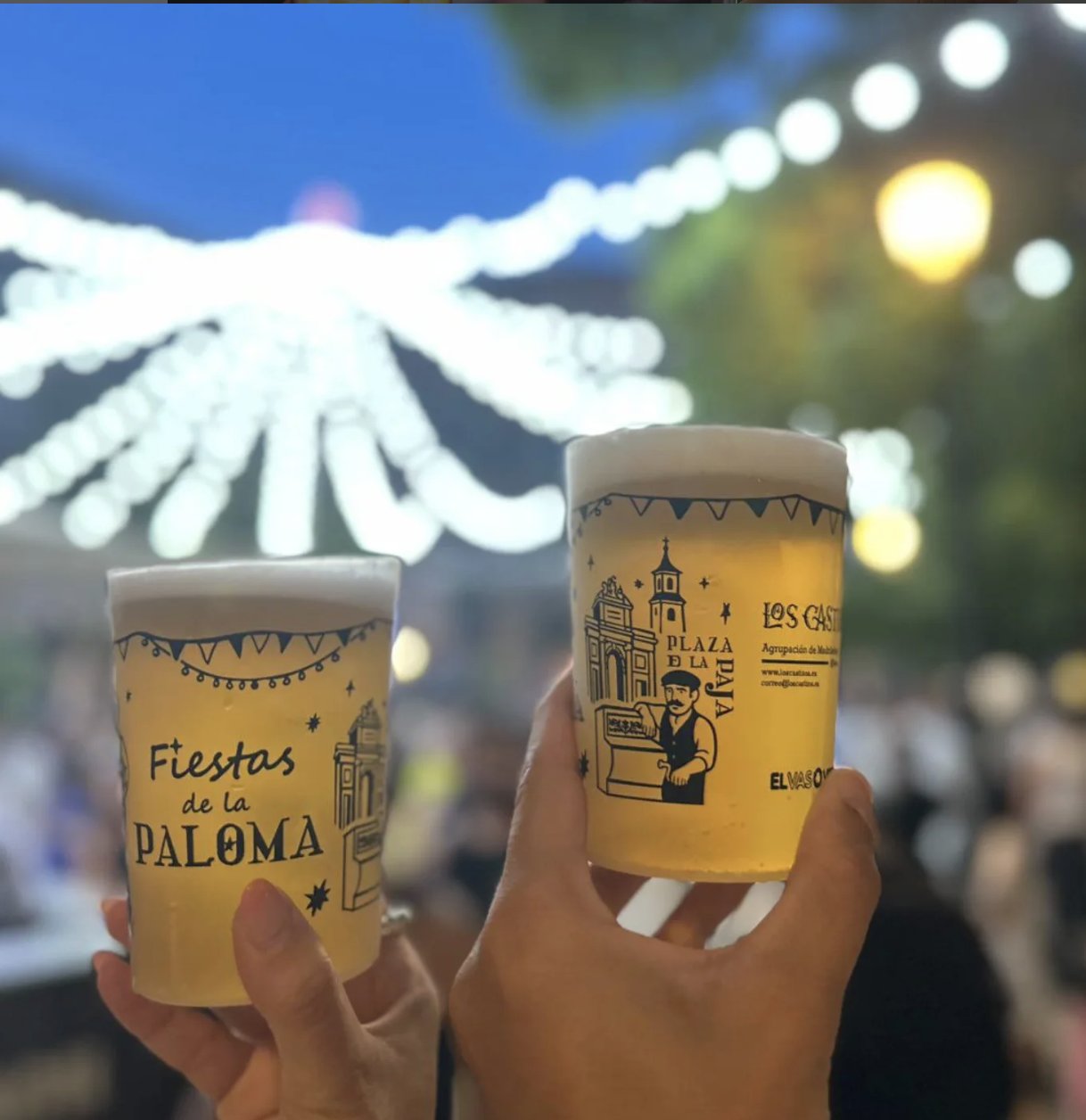 Vasos personalizados Fiestas de la Paloma de Madrid