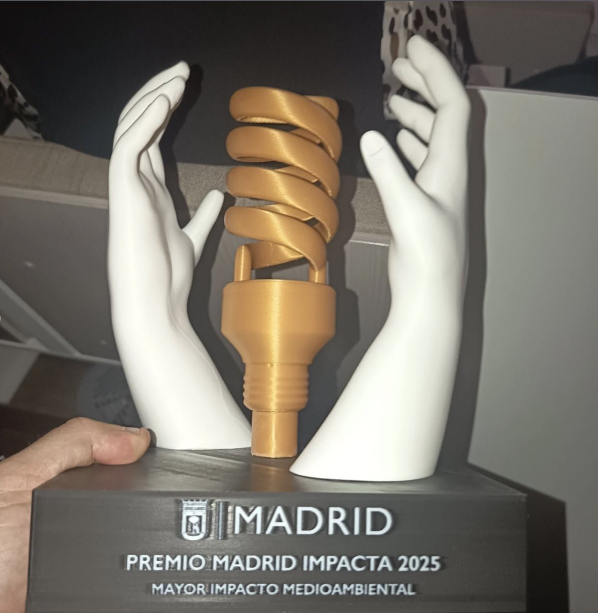 Trofeo Premio Madrid Impacta 2025 al Mayor Impacto Medioambiental